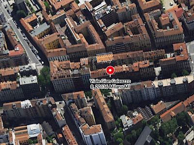 Foto aerea unità immobiliare in Milano viale Gian Galeazzo n. 8